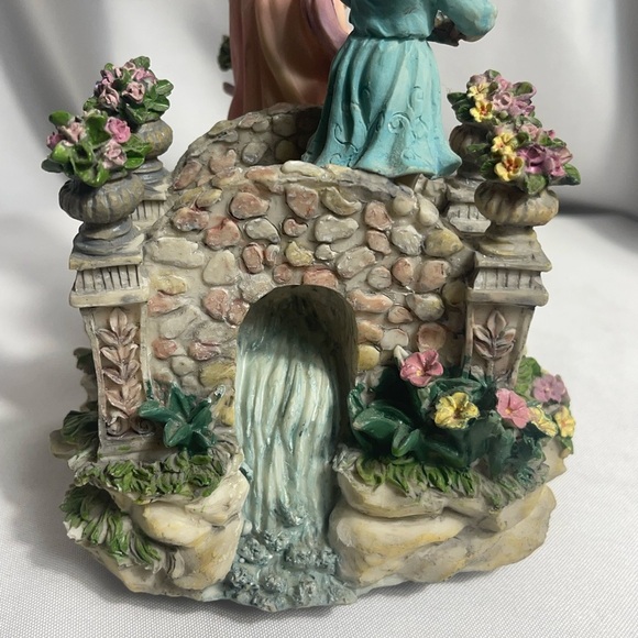 Vtg Musical Fiber Optic Angel 
"Angels We Have Heard On High" w/ Child & Cherub - Picture 8 of 13